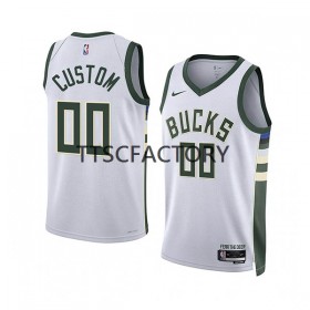 Dres Milwaukee Bucks Prilagođeni Nike 2022-23 Association Edition Bijela Swingman - Muške